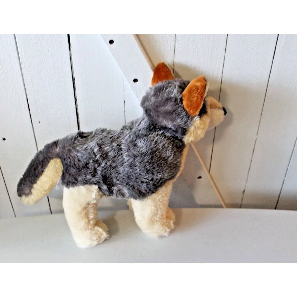 Aurora World Gray Wolf Husky Dog Plush Stuffed Animal 12” Clean